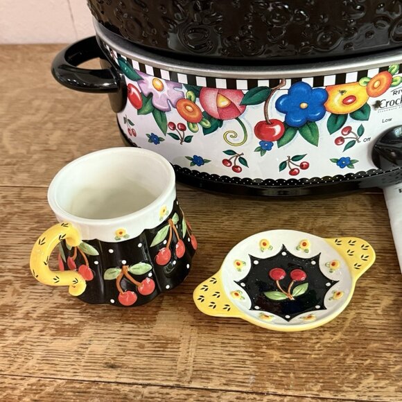 Mary Engelbreit Special Edition Rival Crock‎ Pot  6 Qt. crockpot EUC Rare - Picture 5 of 13